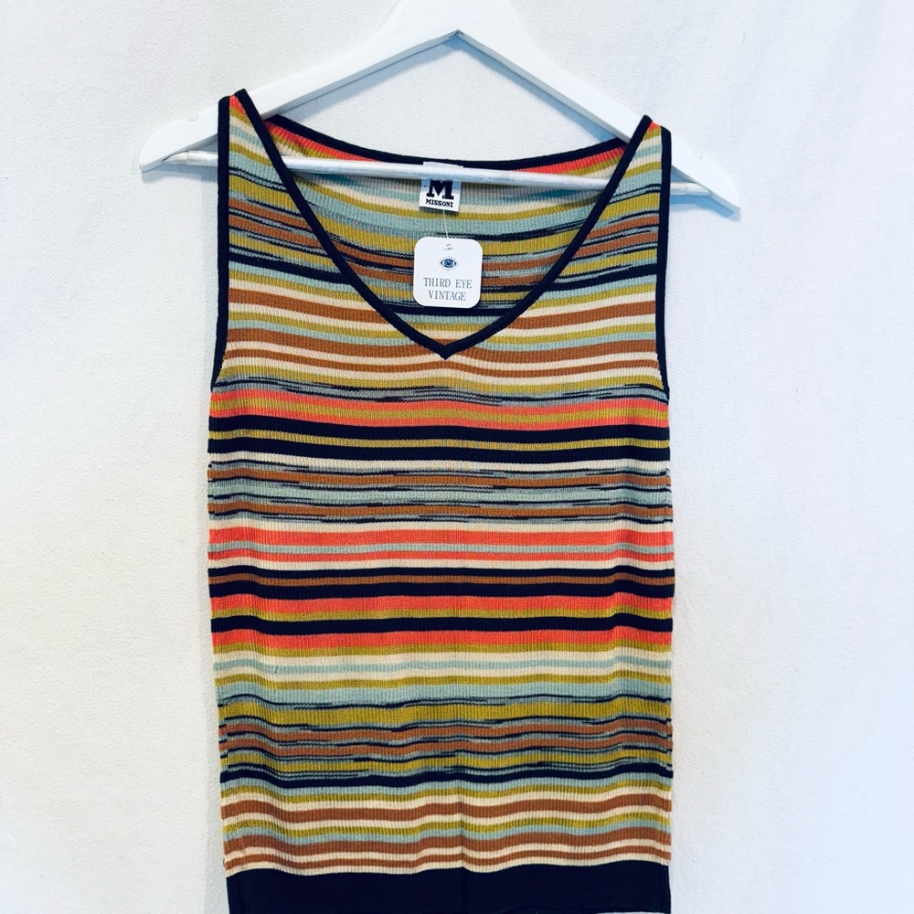 Missoni Multicolor Striped Tank Top